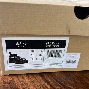 Dr. Martens Blaire Black Hydro Leather Footwear